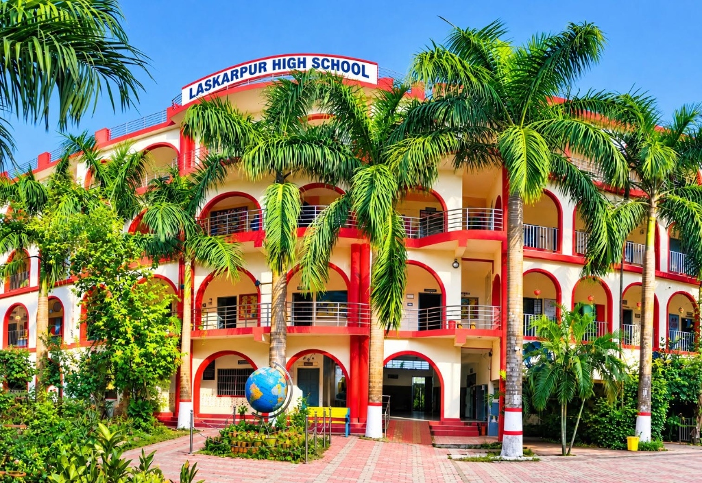 Laskarpur High School Three-Story Arched Academic Campus